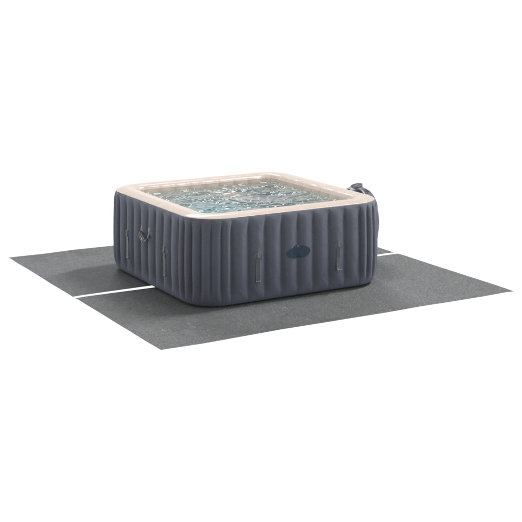 Copertura piscina quadrata Grigio chiaro Poliestere 274 x 274 cm