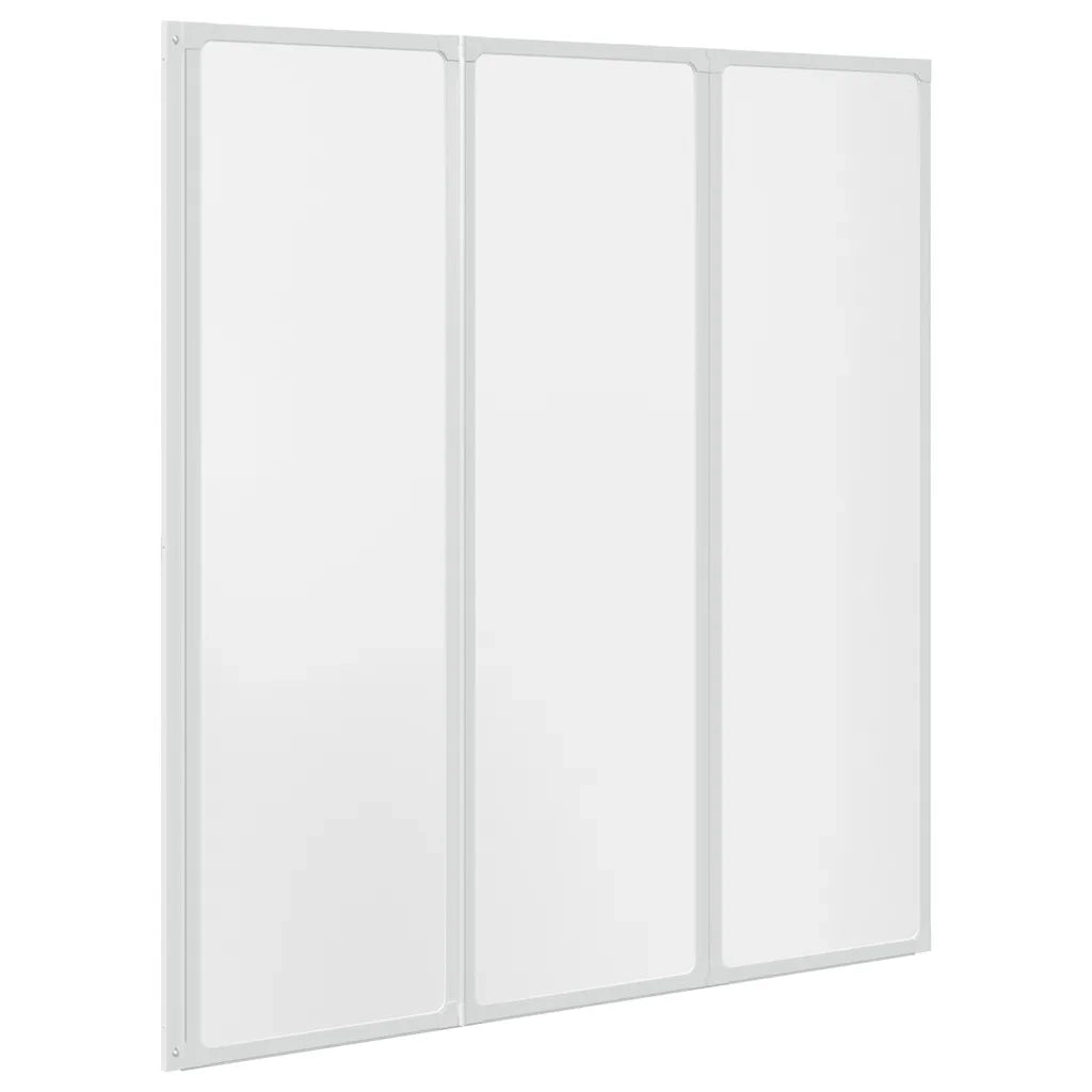 Doccia da bagno a parete 141 x 132 cm 3 Pannelli pieghevoli 140785