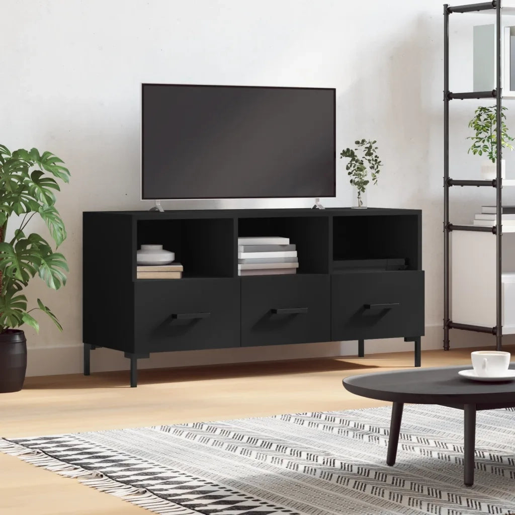 Mobile TV | Armadietto TV | Mobile Porta TV Nero 102x36x50 cm in Legno Multistrato