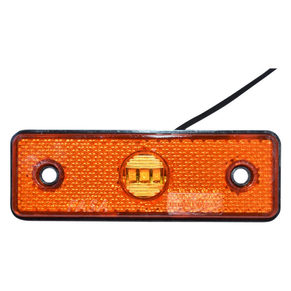 Lampada laterale  con LED portocalio, 12V/24V, Breckner Germany.