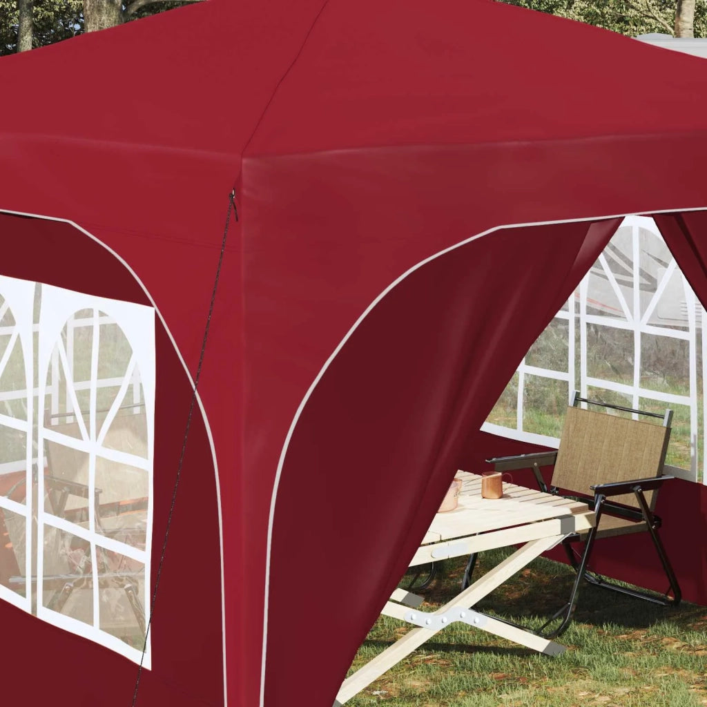Tenda per feste a pop-up 290 x 290 x 245 cm Borgogna 42019873