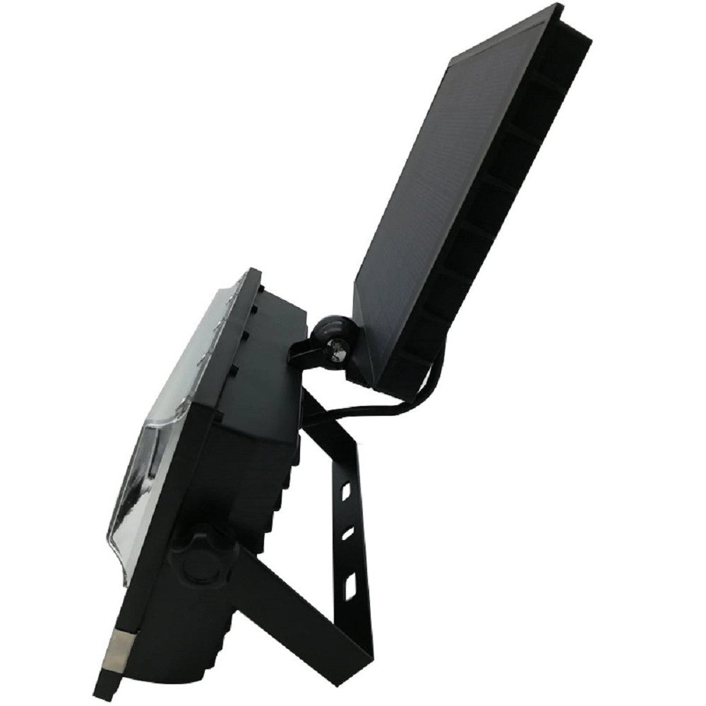 Trade Shop - Faro Faretto 50 Led Sensore Movimento E Pannello Solare Ricaricabile Luce Bianca -