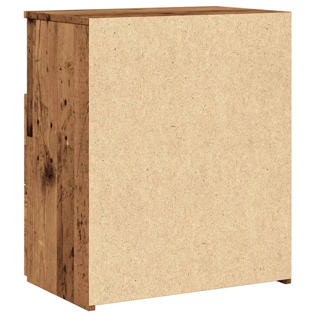 Comodini Legno Antico 2 pz 50x32x60 cm in Legno Multistrato 856565