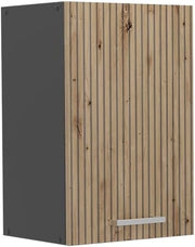 pensile da cucina Raul, Rovere artigianale/Antracite, 40 cm