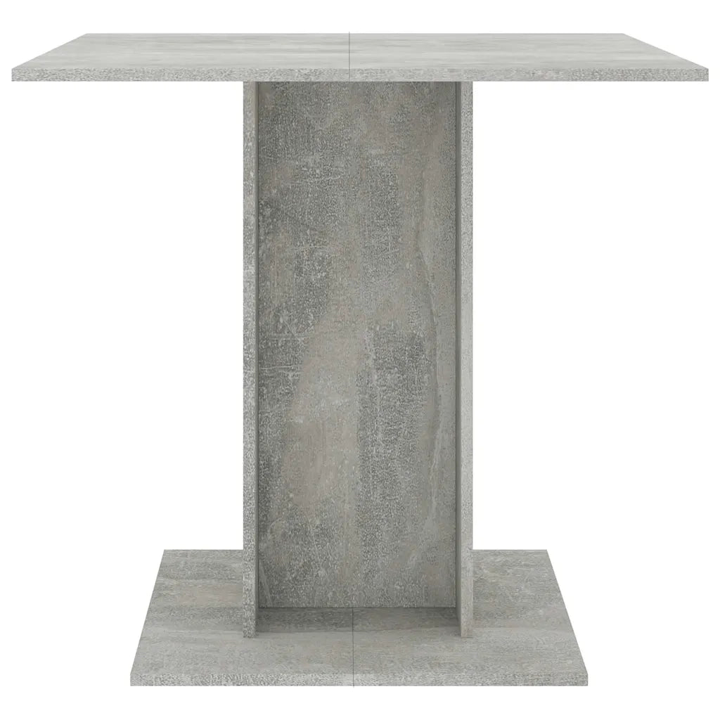 Tavolo da Pranzo Grigio Cemento 80x80x75 cm Legno Multistrato 800256