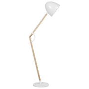 Lampada da Terra Colore Bianco Metallo 175 cm Orientabile Industriale