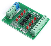 Modulo di Isolamento Optocoppia per PLC - Convertitore di Tensione 3.3V in 24V/5V in 24V/12V in 3.3V/24V in 3.3V/24V in 5V 1 con 4 Bit