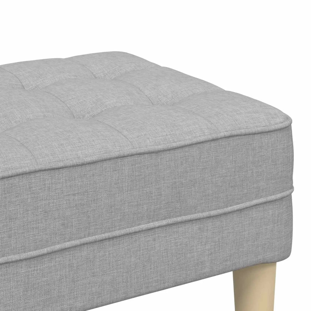 panchina con cuscino Grigio Nuvola 113 x 57 x 39 cm Tessuto 42001944