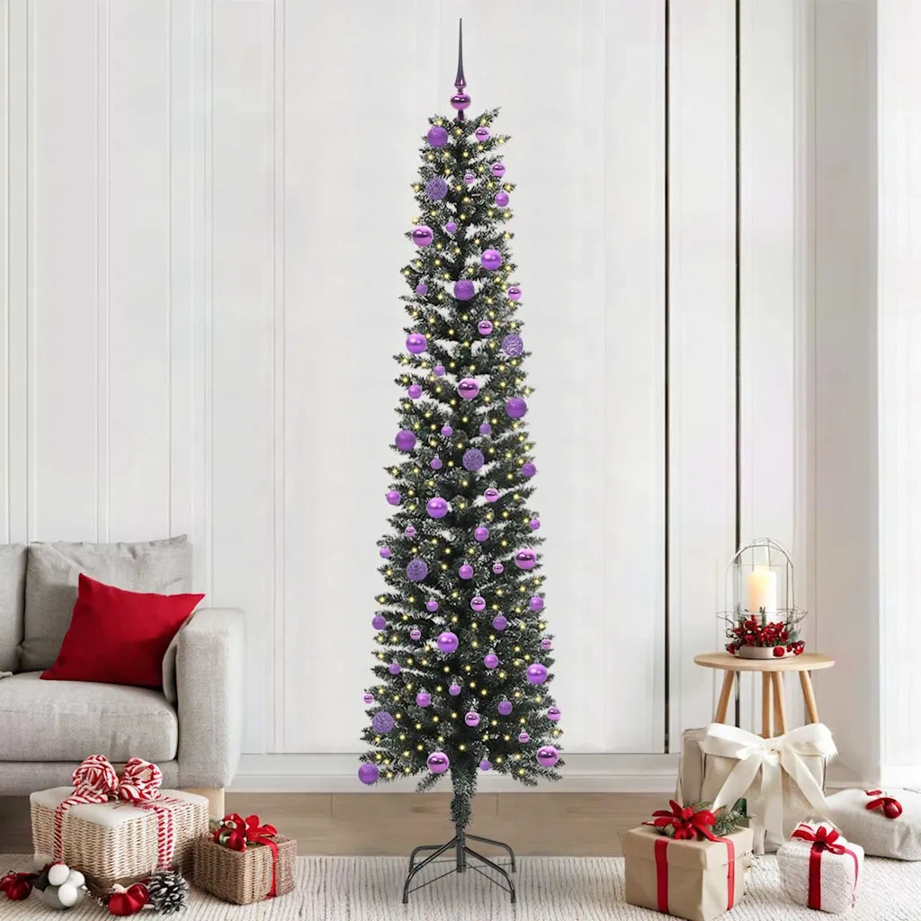 Albero di Natale | Decorazioni natalizie artificiale con 300 LED Verde 240 cm