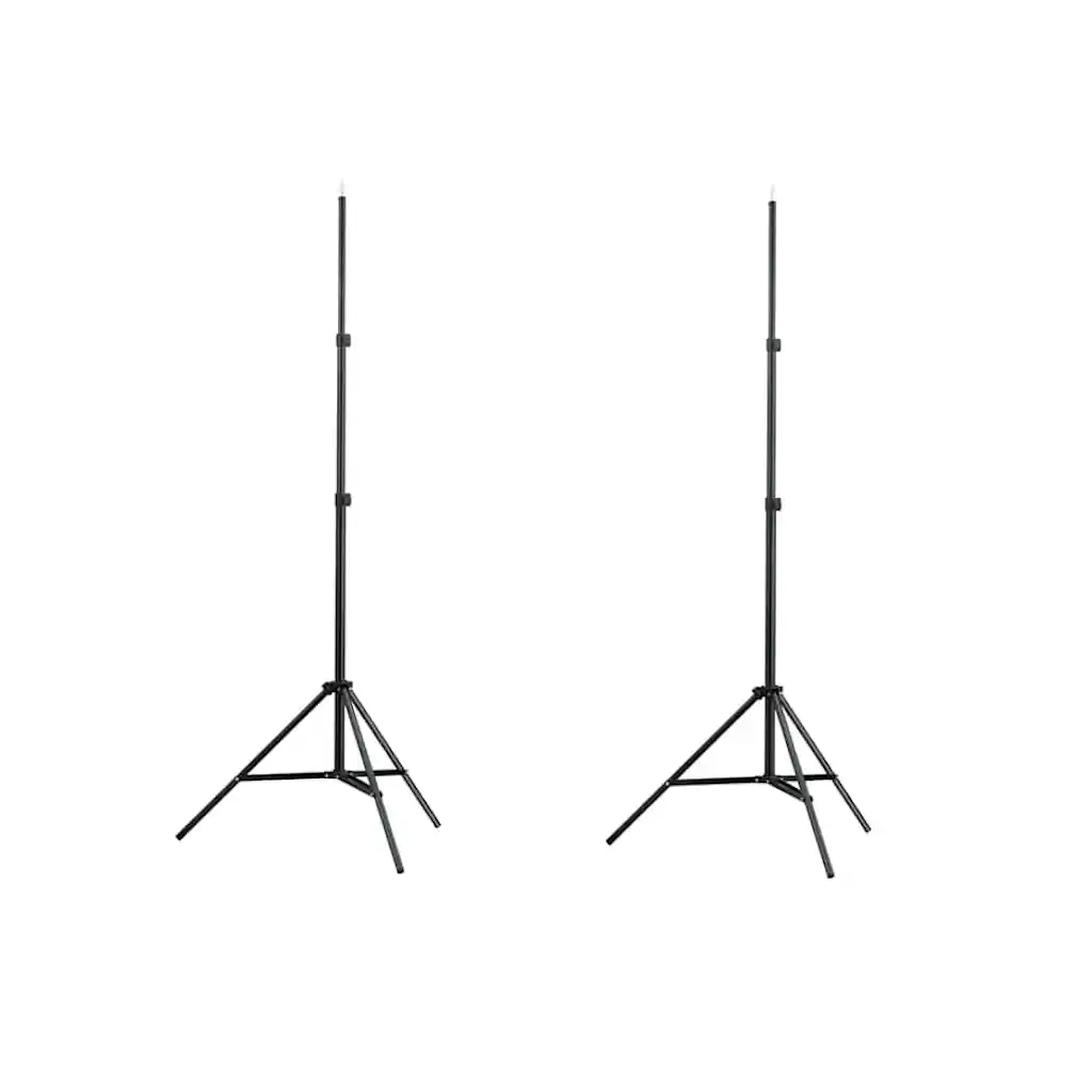 Set Stativi Fotografici 2 pz Regolabili Altezza 78-210 cmcod mxl 129384