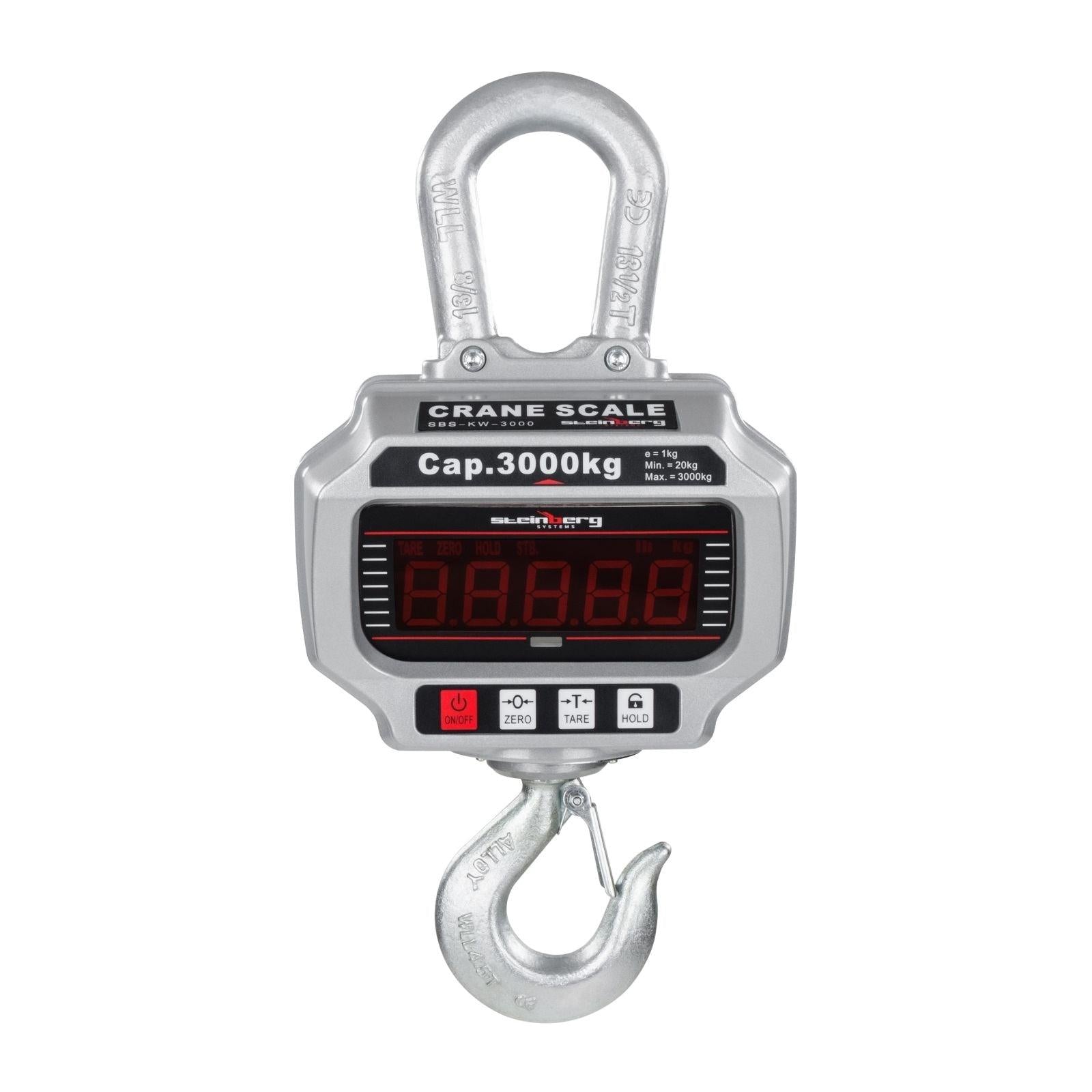 Gancio per pesatura industriale professionale grigio 3t/1kg 3414100