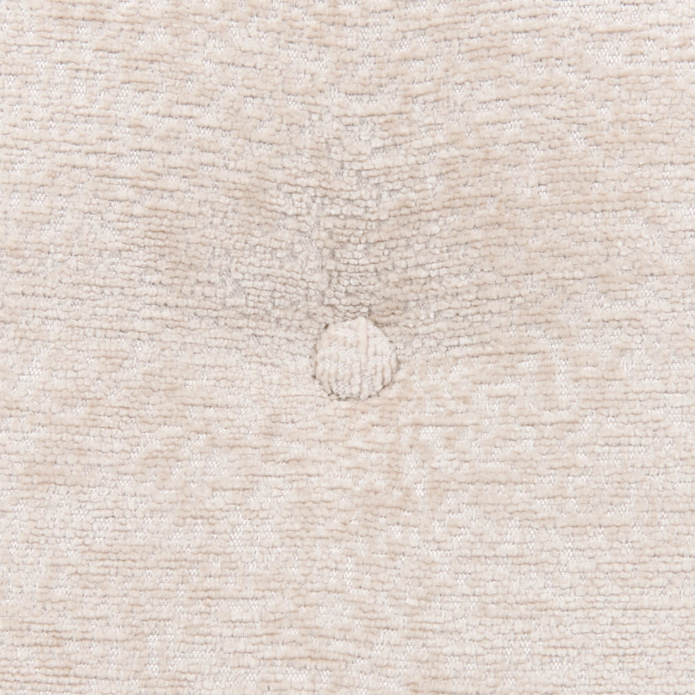 Poltrona retrò con rivestimento in poliestere gambe in legno spessa seduta in bouclé beige soggiorno moderno e minimalista