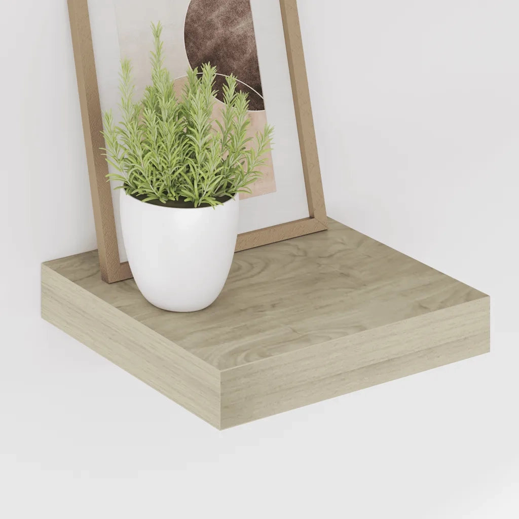 Scaffale a Parete Rovere 23x23,5x3,8 cm in MDF 323865