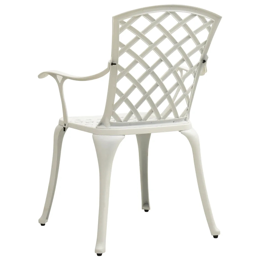 Set da Bistrot 5 pz in Alluminio Pressofuso Bianco 3070612
