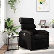 Divano Sedia-Poltrona reclinabile in Similpelle Nera 559911