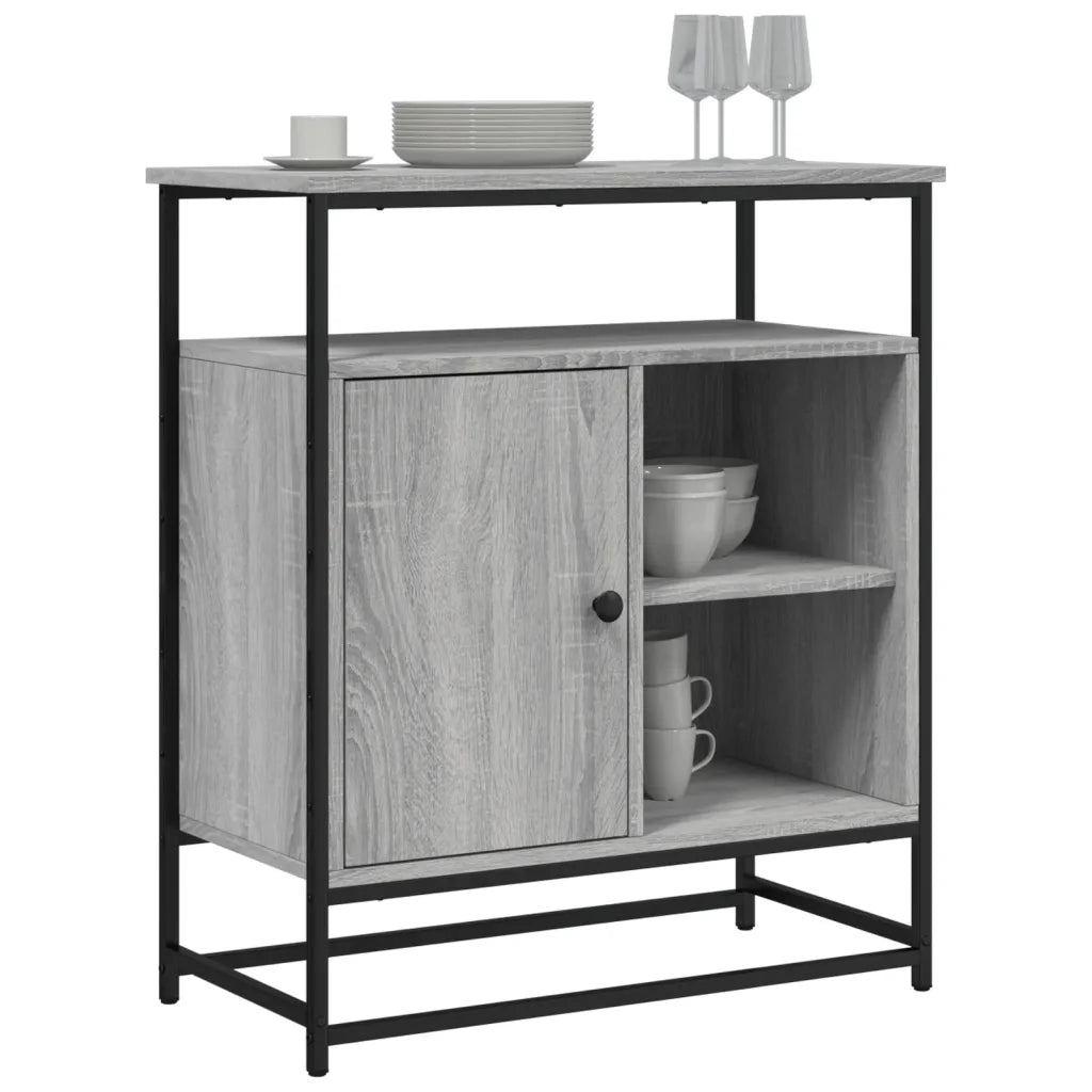 Credenza Grigio Sonoma 69x35x80 cm in Legno Multistratocod mxl 131326