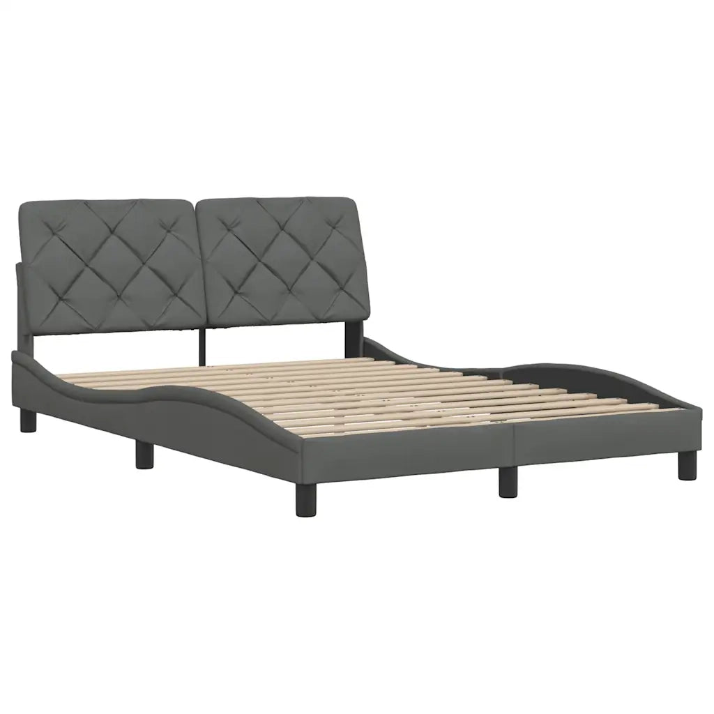 Giroletto senza Materasso Grigio Scuro 120x200 cm Tessuto 3310588