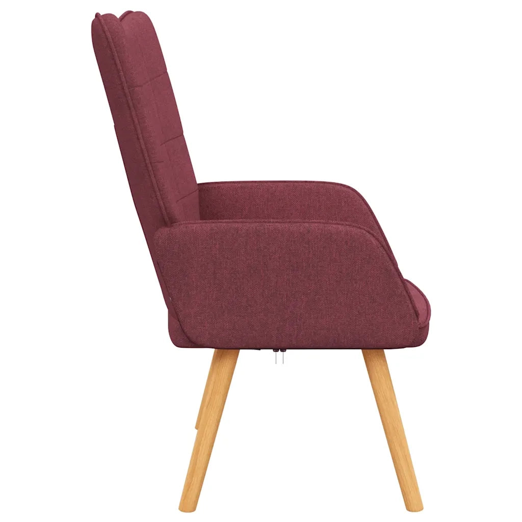 Sedia Relax Rosso Vino in Tessuto 327927