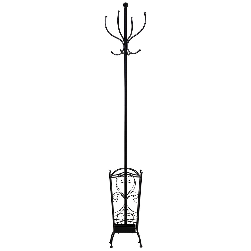 Appendiabiti in metallo con 4 ganci 35x35x181h cm.