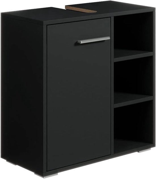 Wastafello Sotto Cassetta Con Apertura - Lavello Cassetta - Mobili Bagno - Nero