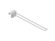 GANCIO IN FILO CROMATO DOPPIO PER BARRE UNIVERSALI- - ø mm.5x300 l. - 5 pezzi