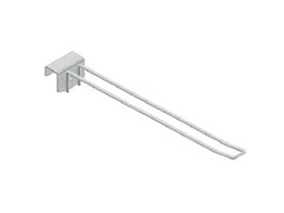 GANCIO IN FILO CROMATO DOPPIO PER BARRE UNIVERSALI- - ø mm.5x300 l. - 5 pezzi
