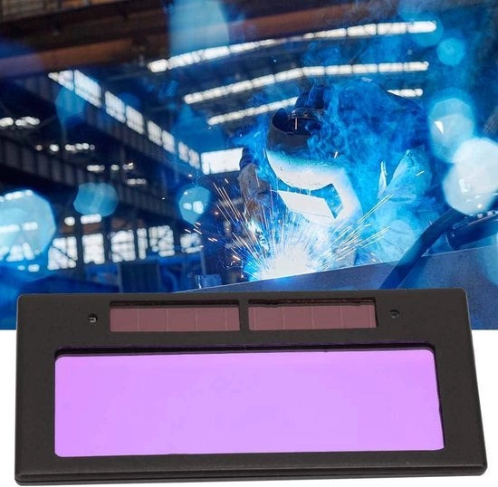 Filtro per lenti di saldatura - Occhiali di protezione automatici 108x51,5x5,5mm per casco di protezione per saldatori.