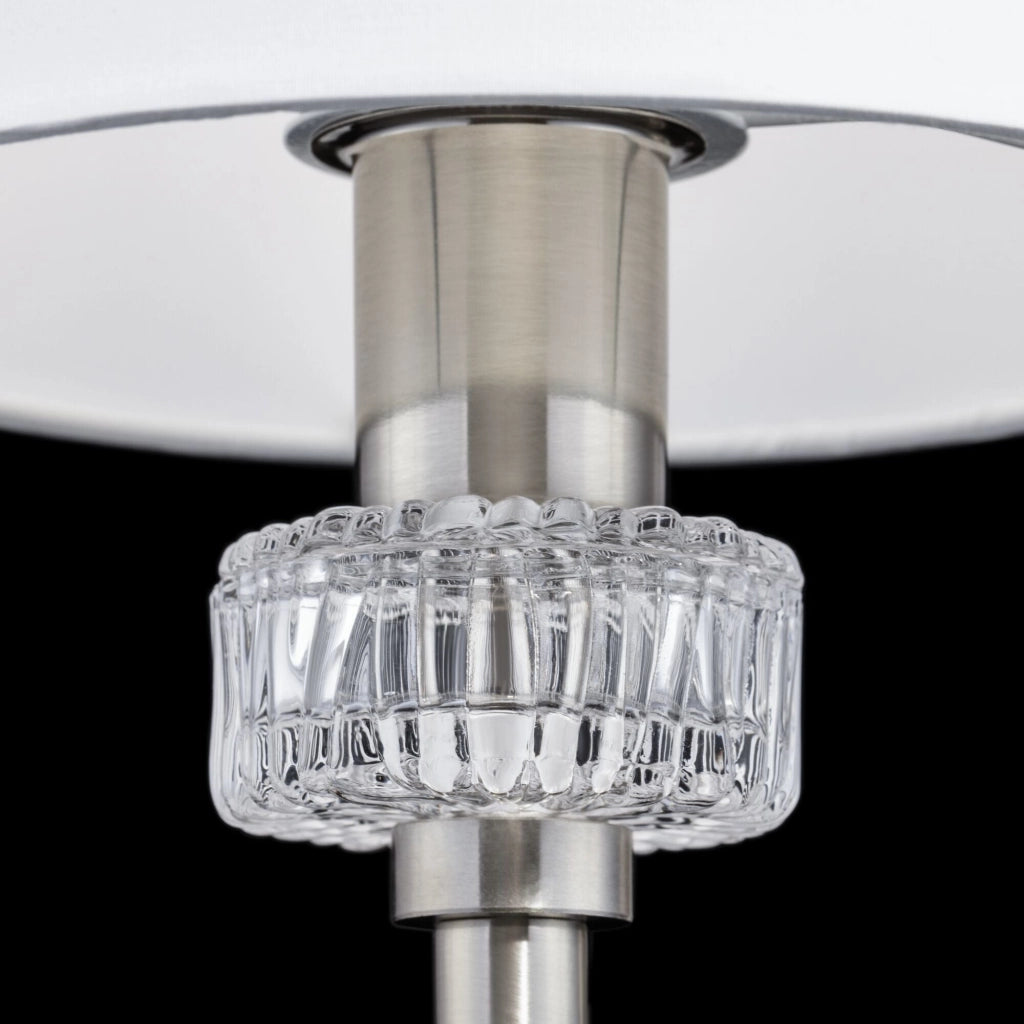 Lampada da parete Neoclassic in Metallo e Vetro Alicante Nickel