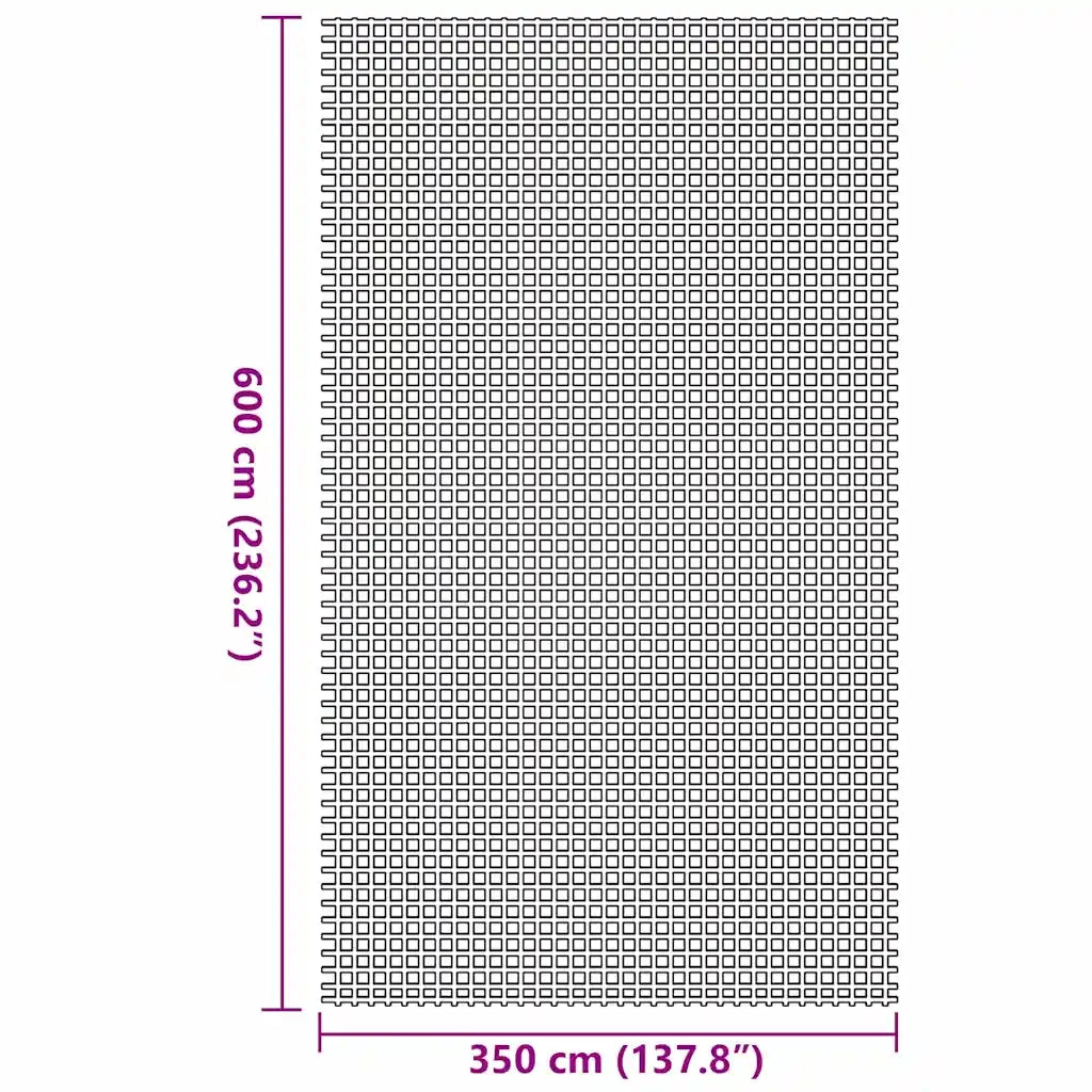 Tappeto da Tenda Blu 600 × 350 cm Poliestere 42002785
