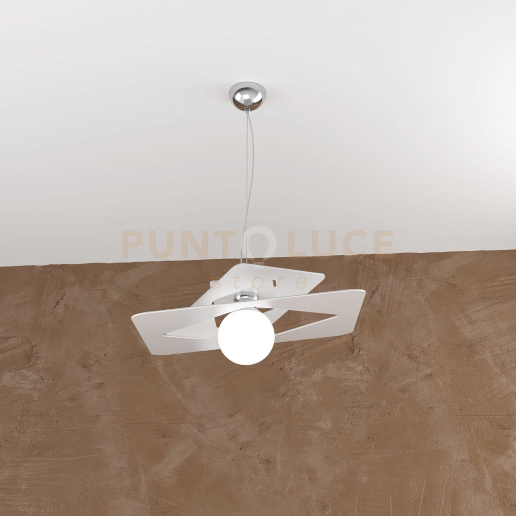 WACKY SOSPENSIONE 45 CM. 1 LUCE BIANCO 1159-S45-BI