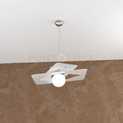 WACKY SOSPENSIONE 45 CM. 1 LUCE BIANCO 1159-S45-BI