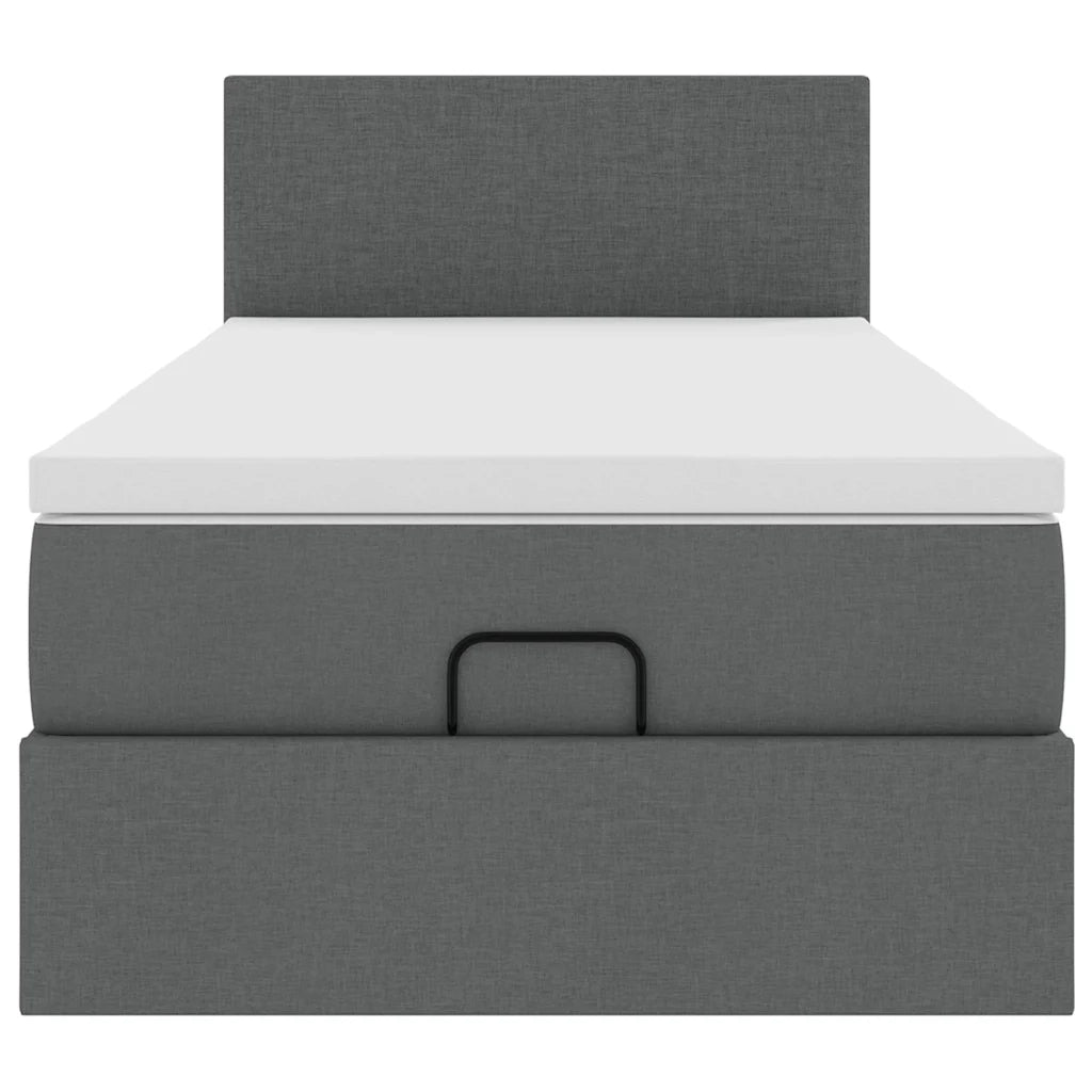 Struttura Letto Pouf con Materasso 90x190 cm in Tessuto 3312188