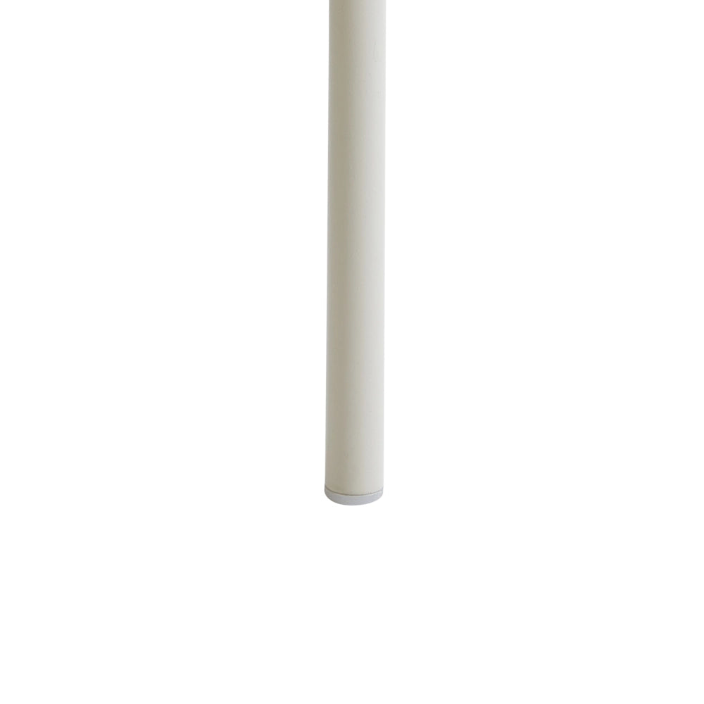Set di 2 sedie da pranzo imbottite beige chiaro con braccioli Base in metallo Design moderno