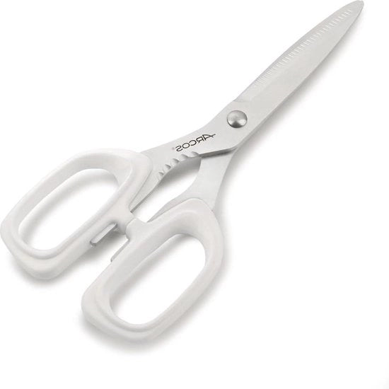 Serie di coltello da cucina - lama in acciaio inossidabile - 200 mm - impugnatura in polipropilene - bianco