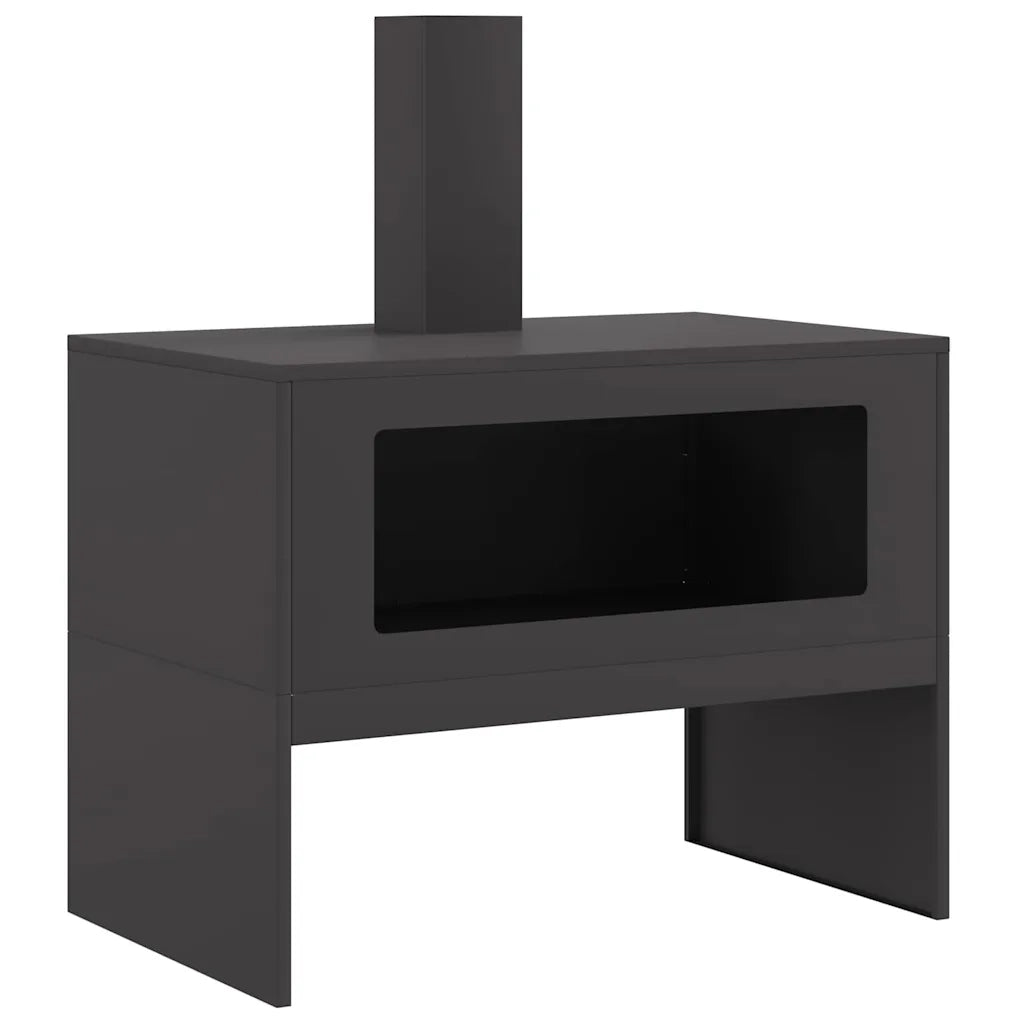 Focolare Nero 80 x 50 x 96 cm Acciaio laminato a freddo