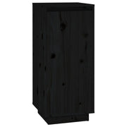 Scarpiera mobiletto portascarpe mobile per ingresso/corridoio/soggiorno 35 x 35 x 80 cm legno di pino massiccio nero 02_0021968