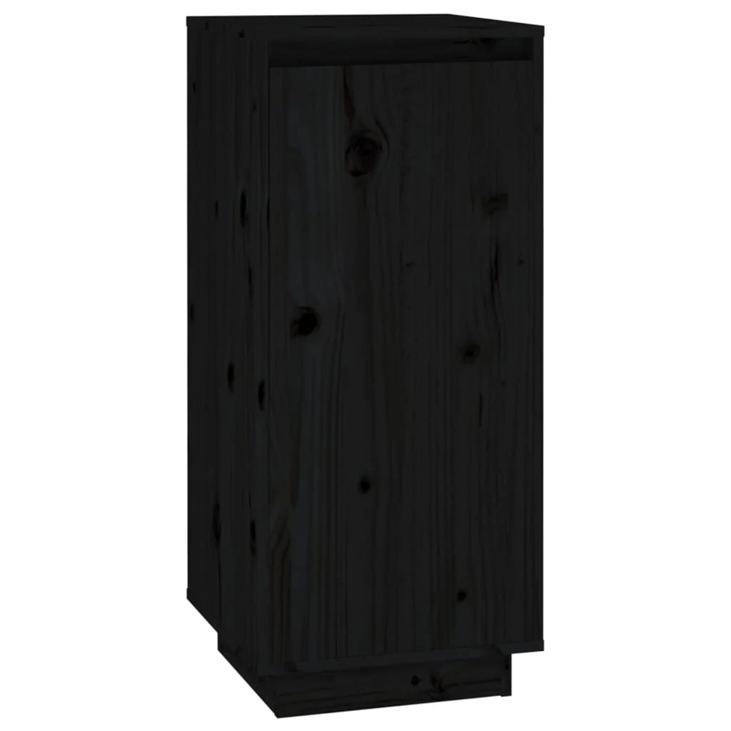Scarpiera mobiletto portascarpe mobile per ingresso/corridoio/soggiorno 35 x 35 x 80 cm legno di pino massiccio nero 02_0021968