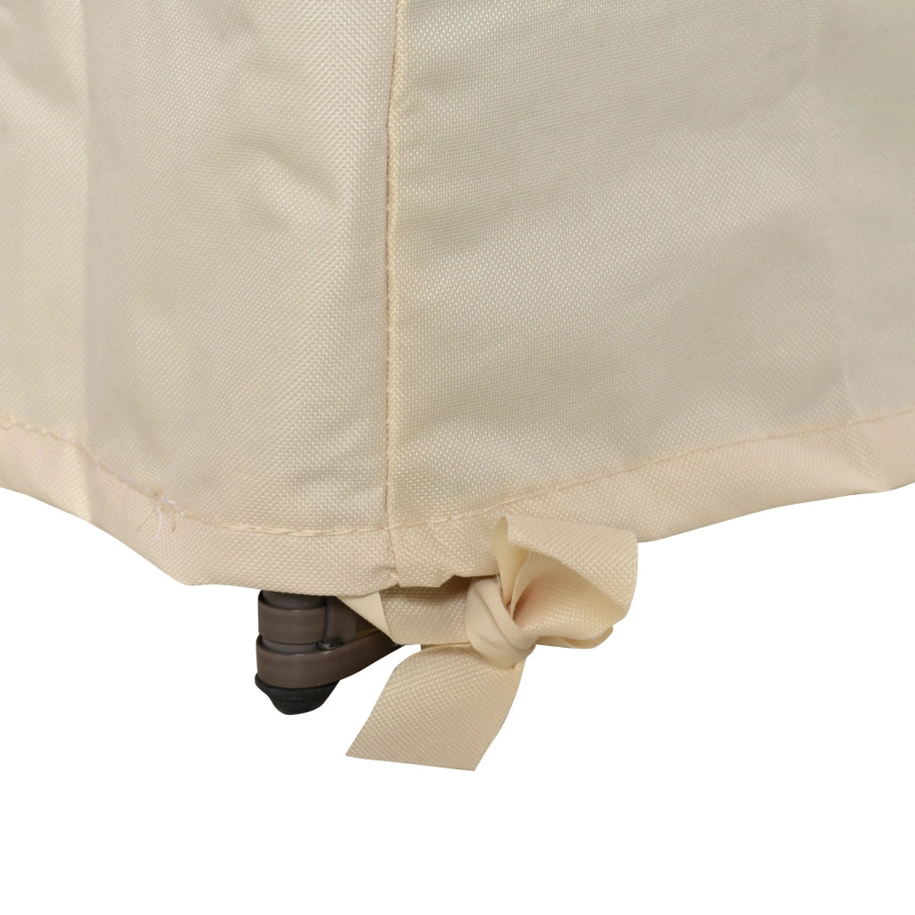 Copertura per Divano da Giardino 3 Posti ¨C zephmum ¨C Beige Impermeabile 218x111x101 cm