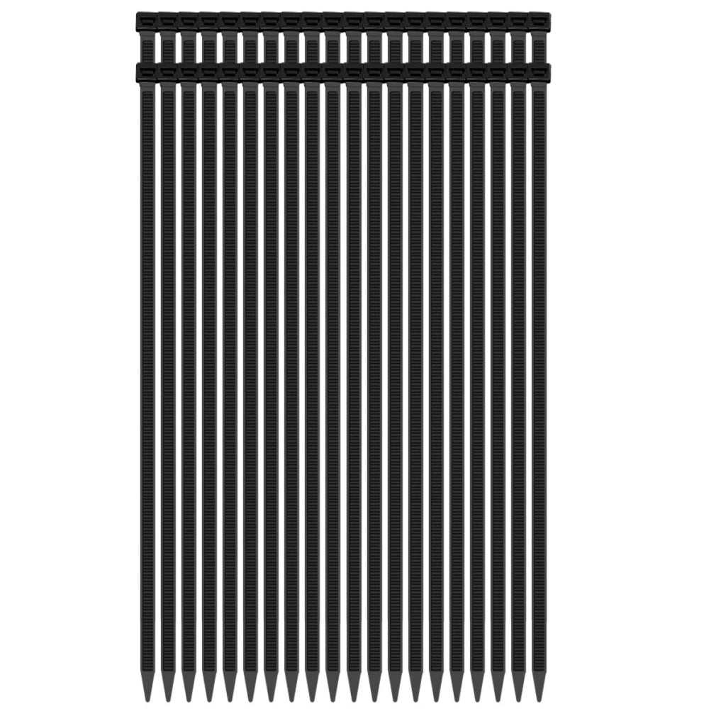 Fascette Stringicavo Autobloccanti 2,8 x 150 mm 40 Pezzi in Nylon Nero Avizar