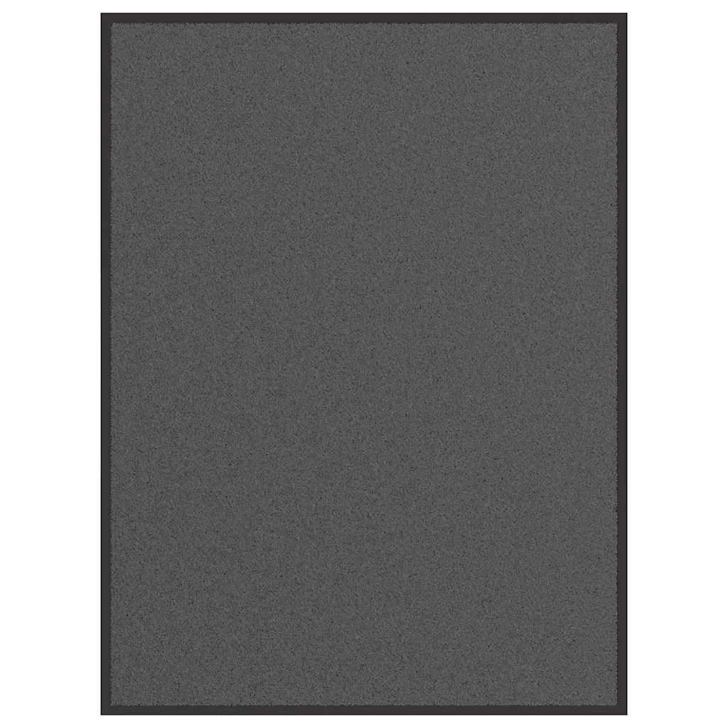 Zerbino di design antracite antiscivolo 90 x 120 cm assorbente per l'umidità per uso interno ed esterno in PP antracite 02_0058163