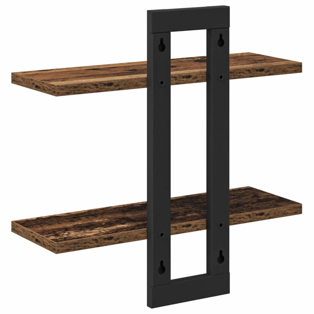 Scaffali flottanti Legno antico 40 x 15 x 40 cm 8012418