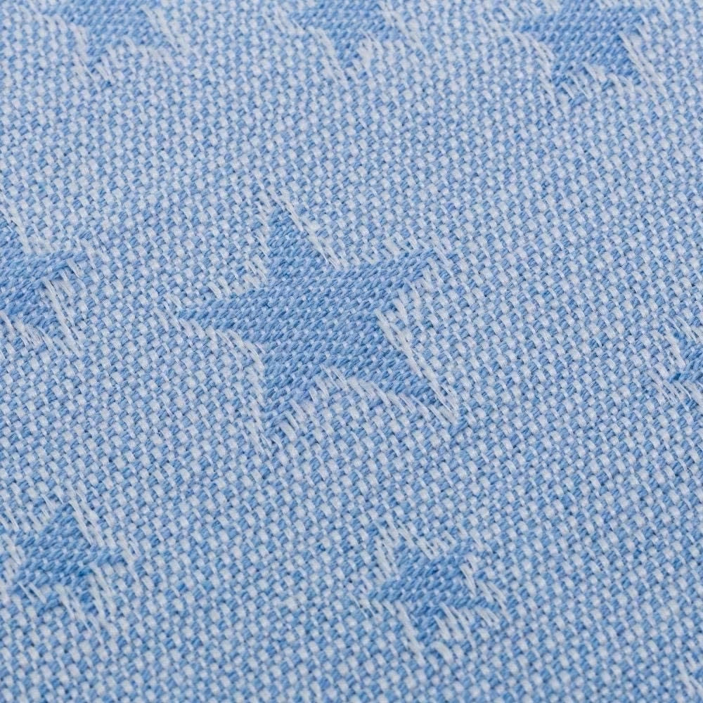 Coperta Copri Divano Piedi Letto Multiuso 180x290cm Fantastia Stelle Azzurro