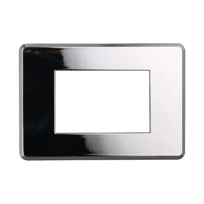 Placca Slim Sottile 3P Serie Moon Colore Cromato Lucido Compatibile Con Bticino Axolute Air