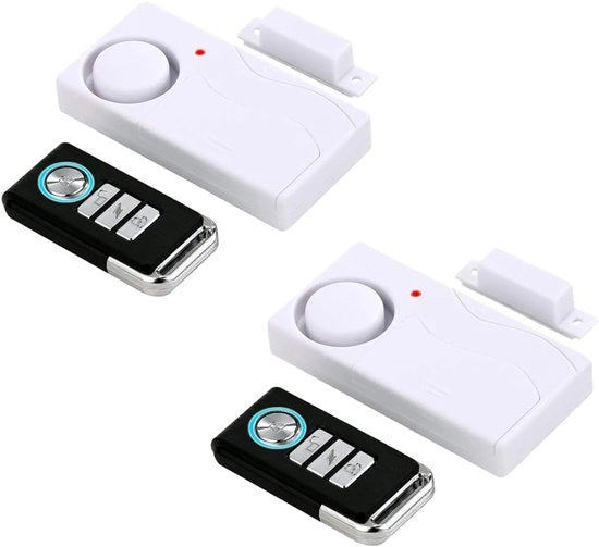 Alarme per apertura con telecomando - Campanelli per porte con allarme - Sensore di sicurezza per porte e piscine - Per la sicurezza dei bambini - 2 Pack