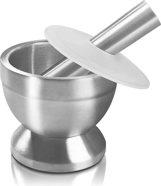 Crusher di aglio, sostenibile, spezie, erbe - Stampatore e set di mortaio, Stampatore tritacarne fagioli aglio erbe alimenti cucina