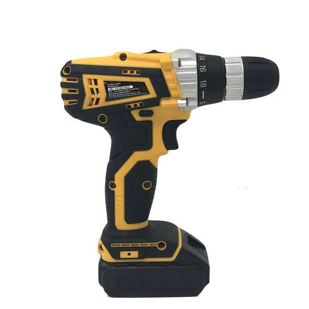 Trade Shop - Trapano Avvitatore A Doppia Batteria Al Litio 24v + 92 Accessori Con Valigia -