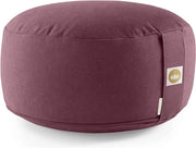 cuscino yoga, cuscino meditazione a rilievo, con cotone biologico, GOTS certificato, altezza seduta: 15 cm, viola