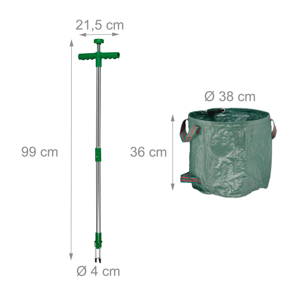 Set da giardinaggio serbatoio ergonomico con borsa portaoggetti 60 x 25 cm pratico minimalista in PP beige 13_0014108