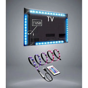 Trade Shop - Striscia Led Retroilluminazione Tv Monitor Rgb Smd 5050 5 Mt Usb Dc5v 5050rgb-5v -