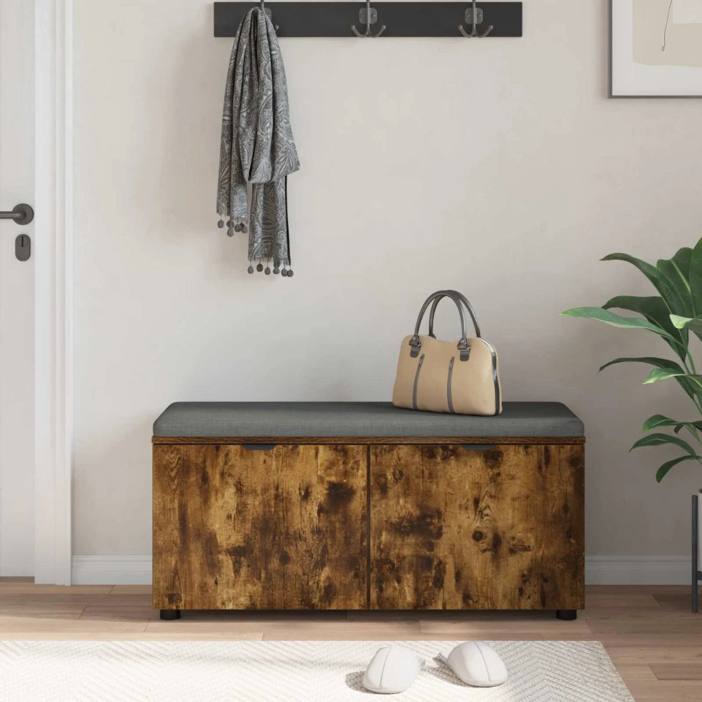 Panca per ingresso Quercia Affumicata 100 x 38 x 46 cm 891492